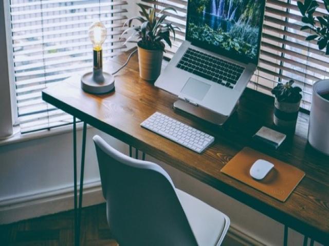 Home work station with computer